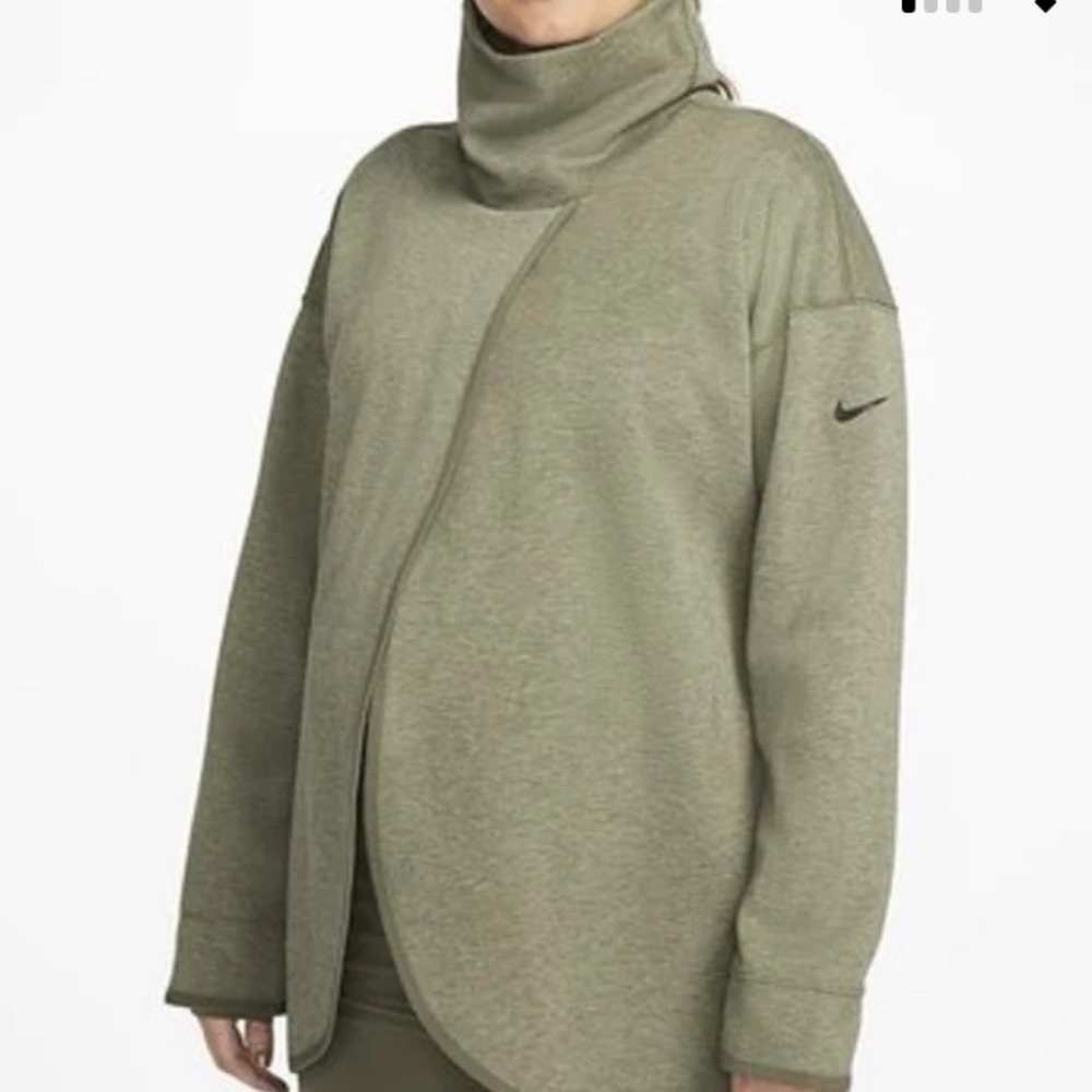 Nike Women's Reversible Dri-Fit‎ Maternity Pullover turtleneck nursing Sweater M